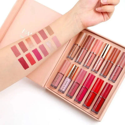 Crazy girl Professional Liquid Matte Lipstick | 12 pcs set Waterproof Long lasting  | Multicolor | 36 ml)